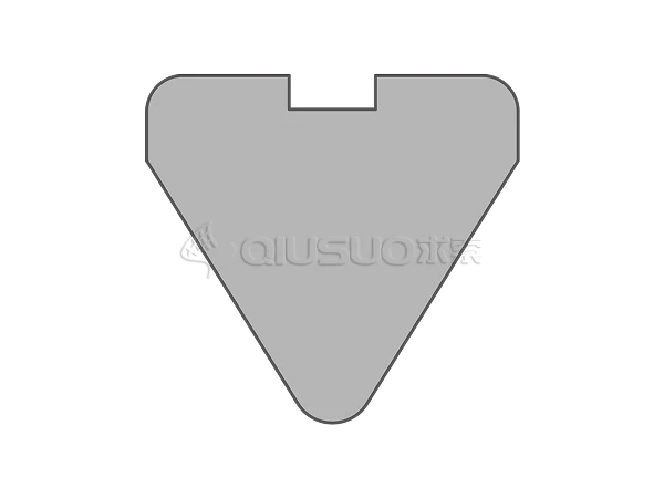 A schematic diagram of the custom-shaped wire in arc shaped.