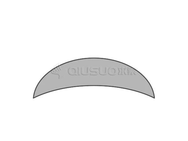 A schematic diagram of the custom-shaped wire in D shape.
