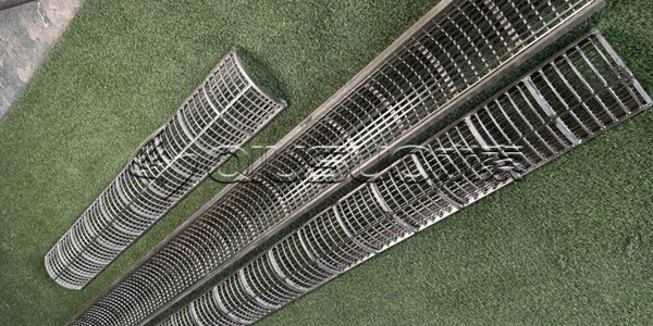 3 finished sieving bending wedge wire screens display
