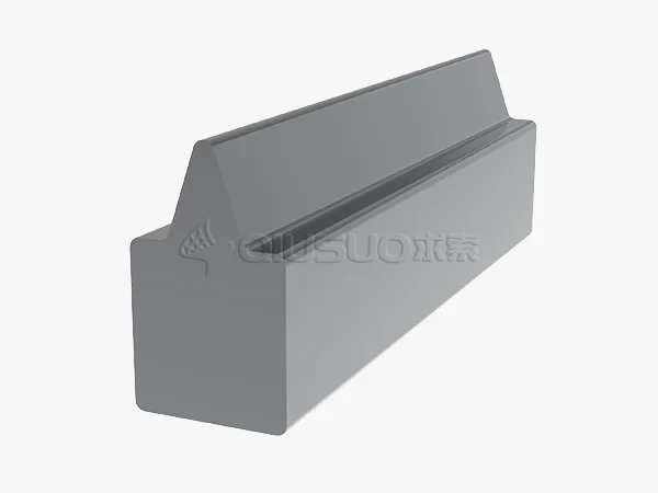 The outline diagram of the grooved support profiles.