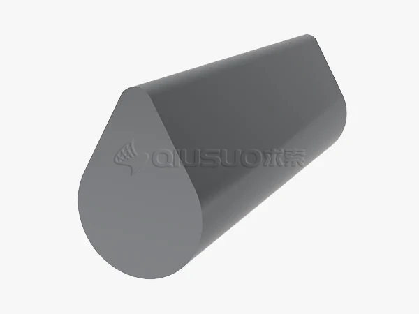 The outline diagram of the water-drop-shaped support profiles.