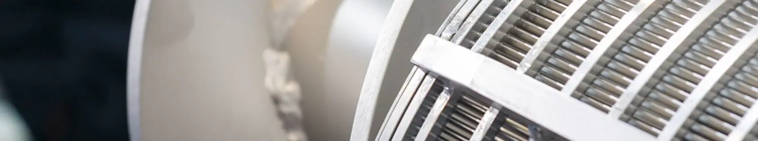 A rotary drum screen is installed on the equipment.