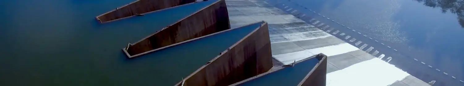 A reservoir intake sites.