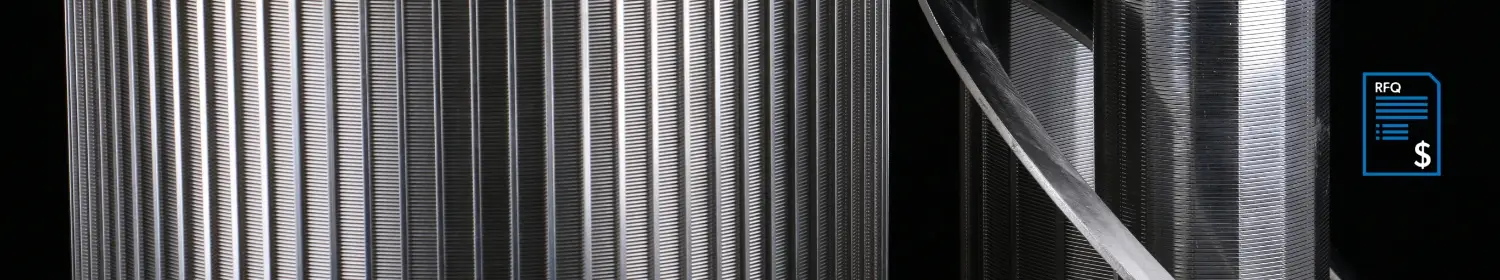 تفاصيل سلال الشاشة السلكية الإسفينية مع أيقونة RFQ.